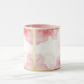 Dusty Rose Sprinkled Gold Frame Tasse Mok (Midden)