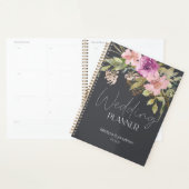 Dusty rose violet Wedding planner floral (Devant avec enveloppe)
