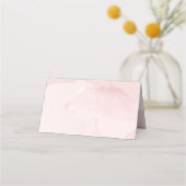 Dusty Roses Waterverf Place Card (Achterkant)