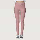 Dusty roze Roses Leggings (Voorkant)
