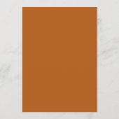 Dusty Sage Gold Diamond Rust Fall Wedding Menu (Achterkant)