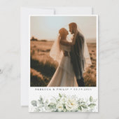 Dusty Sage Green Flat Enregistrer La Carte Date (Dos)