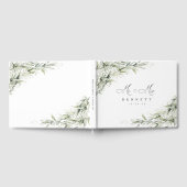 Dusty Sage Green Mariage Livre d'invité (Complet)