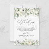 Dusty Sage Green Wedding Bedankt Card (Voorkant)
