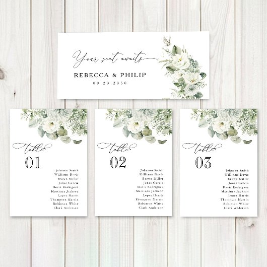 Dusty Sage Green Wedding Head Table Sign