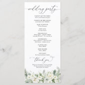 Dusty Sage Green Wedding Programme (Dos)