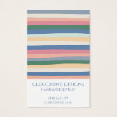 Dusty Stripes Arch Oorbel Sieraden Display Kaart (Achterkant)