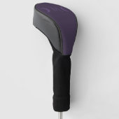 Dusty Violet Crescent Moons Monogram Golfheadcover (Schuin)