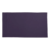 Dusty Violet Crescent Moons Monogram Kussensloop (Achterkant-Links)
