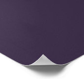 Dusty Violet Crescent Moons Monogram Poster (Hoek)