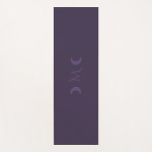 Dusty Violet Crescent Moons Monogram Yogamat (Voorkant)