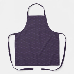 Dusty Violet Monogram Crescent Moon Patroon Schort