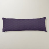 Dusty Violet Monogram Crescent Moon Pattern Terug Lichaamskussen (Achterkant)