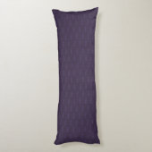 Dusty Violet Monogram Crescent Moon Pattern Terug Lichaamskussen (Achterkant (Verticaal))