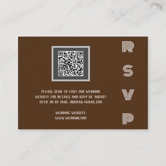 Dusty waterverf & Butterfly moderne QR-code RSVP Informatiekaartje (Achterkant)