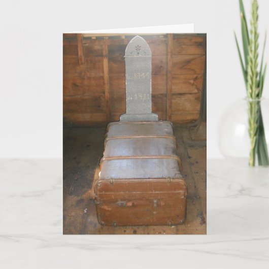 "Dusty's Grave" Hallowe'en Kaart (Voorkant)