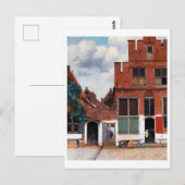 Dutch Alley, Johannes Vermeer Briefkaart (Voorkant / Achterkant)