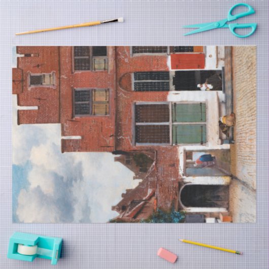 Dutch Alley, Johannes Vermeer Tissuepapier (Craft)