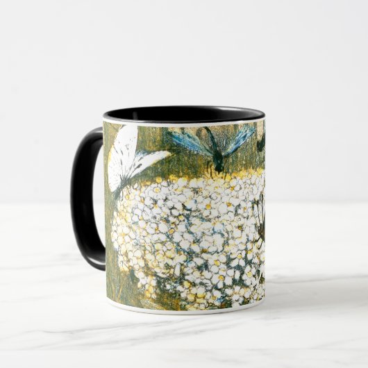 Dutch Art Nouveau Meadow Wildflowers, Vlinders Mok