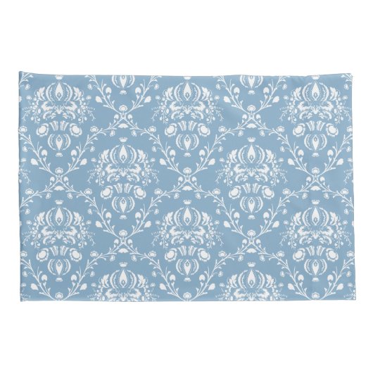 Dutch Blue Damask Kussensloop (Achterkant-Rechts)