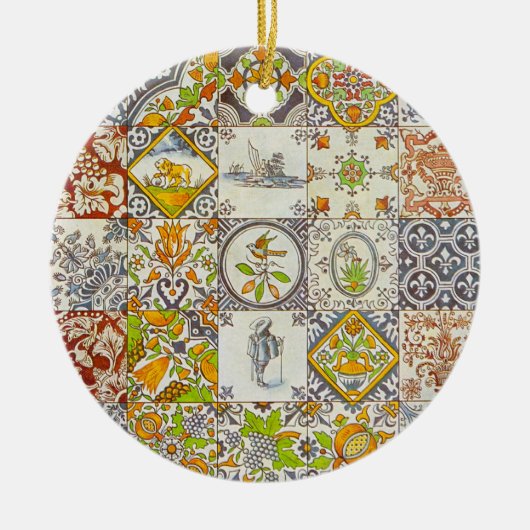 Dutch Ceramic Tiles Ornament (Voorkant)