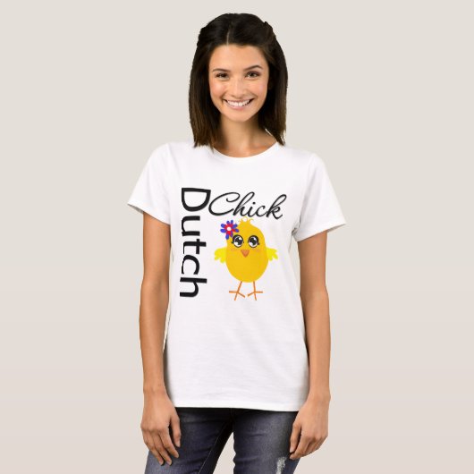 Dutch Chick T-shirt (Voorkant volledig)