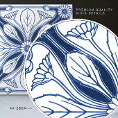 Dutch Delft Blue Daisy Repro Backsplash Kitchen Tegeltje