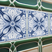 Dutch Delft Blue Daisy Repro Backsplash Kitchen Tegeltje