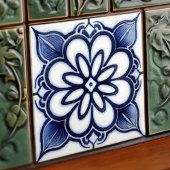 Dutch Delft Blue Repro Backsplash Kitchen Wall Tegeltje
