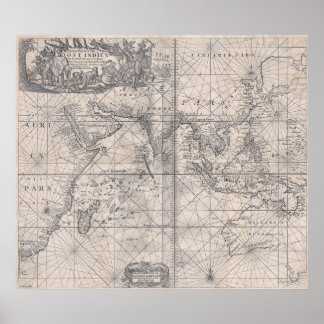 Dutch East Indies 1689 - ZEER hoge resolutie. Poster