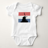 Dutch flag and windmill romper (Voorkant)