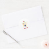Dutch Girl Ronde Sticker (Envelop)