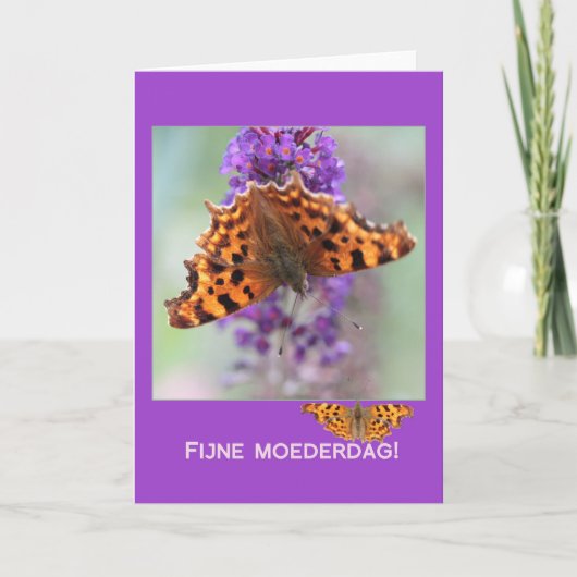 Dutch Happy Moederdag Kaart (Voorkant)