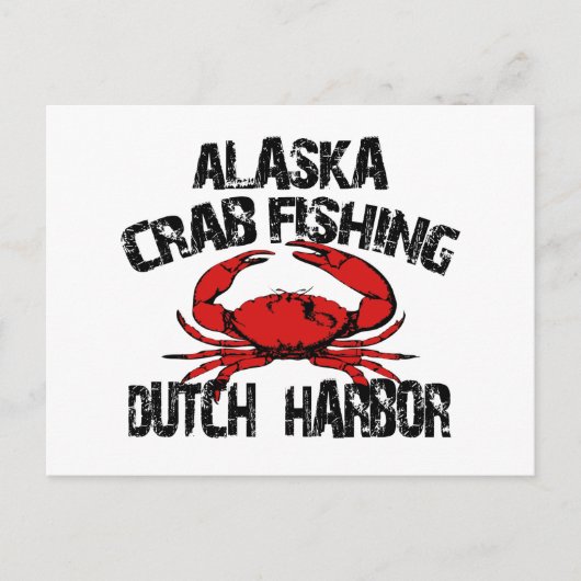 Dutch Harbour Alaska Crab Vist Briefkaart (Voorkant)