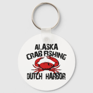 Dutch Harbour Alaska Crab Vist Sleutelhanger