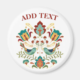 Dutch Hex Welkom Vogels Magneet