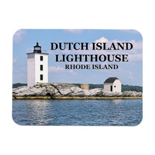Dutch Island Lighthouse, Rhode Island Photo Magnet Magneet