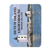 Dutch Island Lighthouse, Rhode Island Photo Magnet Magneet (Verticaal)