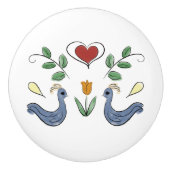 Dutch Love Drawer Pull Keramische Knop (Voorkant)