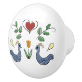 Dutch Love Drawer Pull Keramische Knop (Rechts)