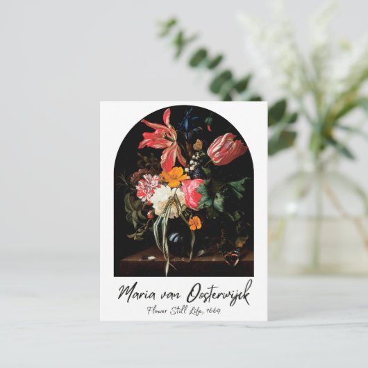 Dutch Masters: een bloemenstilleven Briefkaart (Staand voorkant)