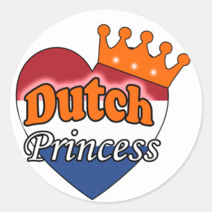 Dutch Princess Ronde Sticker