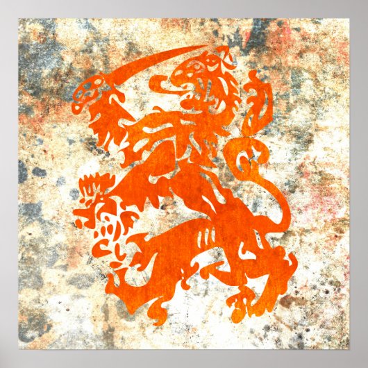 Dutch Republic Lion Poster (Voorkant)