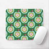 Dutch Retro Apples Groen Muismat (Met muis)