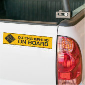 Dutch Shepherd aan boord Bumpersticker (Op Truck)