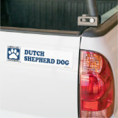 Dutch Shepherd Dog Blue Bumpersticker (Op Truck)