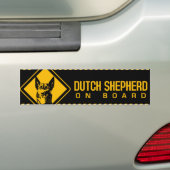 Dutch Shepherd Dog - Dutchie Bumpersticker (Op auto)