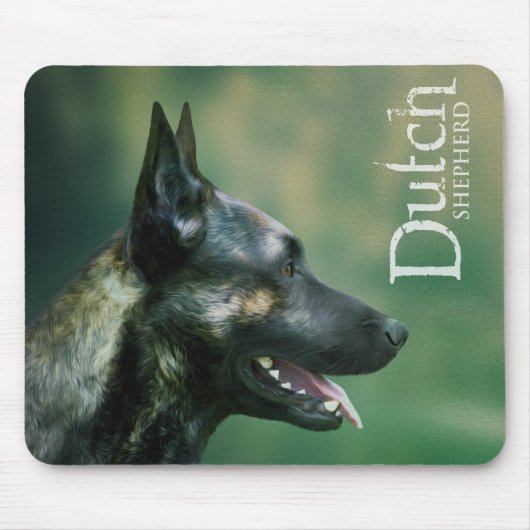 Dutch Shepherd dog - Dutchie - Hollandse Herder Muismat (Voorkant)