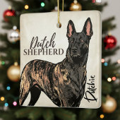 Dutch Shepherd Dog - Dutchie Keramisch Ornament