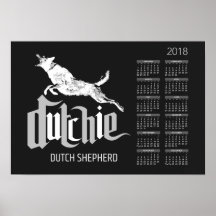 Dutch Shepherd - Dutchie Calendar 2018